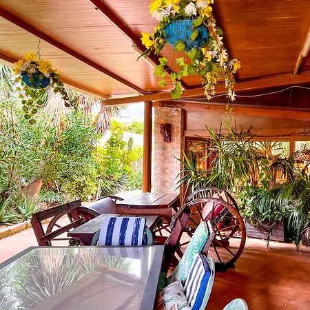 샬레 Exquisite Rural House With Garden, Pool And Sea Views Arico Viejo